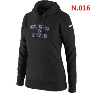 Women NEW Tennessee Titans Heart & Soul Pullover Hoodie Black