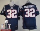 Nike Patriots #32 Devin McCourty blue 2017 Super Bowl LI Elite Jersey