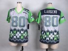 Women Nike Seattle Seahawks #80 Steve Largent jerseys(Noble Fashion)