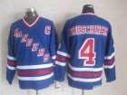 NHL New York Rangers #4 Ron Greschner blue jerseys