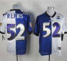 Nike Ravens #52 Ray Lewis With Hall of Fame 50th Patch NFL Elite Jersey