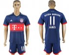 2017-18 Bayern Munich 11 JAMES Away Soccer Jersey