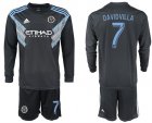 2018-19 New York City FC 7 DAVIDVILLA Away Long Sleeve Soccer Jersey