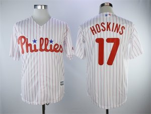 Philadelphia Phillies# 17 Rhys Hoskins White Cool Base Jersey