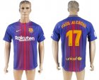 2017-18 Barcelona 17 PACO ALCACER Home Thailand Soccer Jersey
