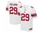 Mens Nike New York Giants #29 Wayne Gallman Elite White NFL Jersey