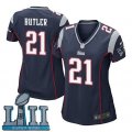 Nike Patriots #21 Malcolm Butler Navy Wo 2018 Super Bowl LII Game Jersey