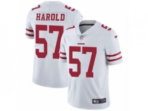 Mens Nike San Francisco 49ers #57 Eli Harold Vapor Untouchable Limited White NFL Jersey