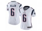 Women Nike New England Patriots #6 Ryan Allen Vapor Untouchable Limited White NFL Jersey