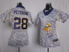 Nike Womens Minnesota Vikings #28 Adrian Peterson jerseys[fem fan zebra]