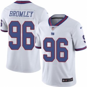 Mens Nike New York Giants #96 Jay Bromley Limited White Rush NFL Jersey