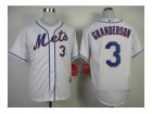 mlb jerseys new york mets #3 granderson white