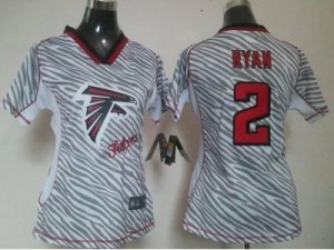 Nike Women Atlanta Falcons #2 Matt Ryan jerseys[fem fan zebra]