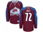 Mens Reebok Colorado Avalanche #72 Tyson Jost Authentic Burgundy Red Home NHL Jersey