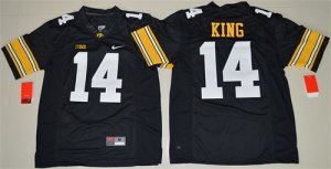 Iowa Hawkeyes #14 Desmond King Black College Football Jersey