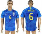 Brazil 6 MARCELO Away 2018 FIFA World Cup Thailand Soccer Jersey