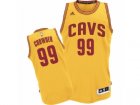 Men Adidas Cleveland Cavaliers #99 Jae Crowder Authentic Gold Alternate NBA Jersey