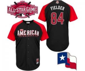 mlb 2015 all star jerseys texas rangers #84 fielder black