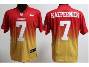 Nike San Francisco 49ers #7 Colin Kaepernick Red Gold(Drift Fashion II Elite)