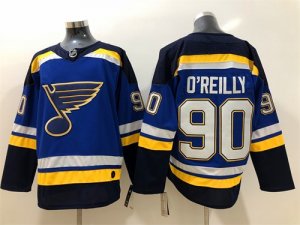 Men\'s St. Louis Blues #90 Ryan O\'Reilly Pro Hockey Player Sewn on Jerseys Navy