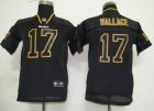 youth nfl pittsburgh steelers #17 wallace black[lights out]