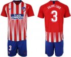 2018-19 Atletico Madrid 3 FILIPE LUIS Home Soccer Jersey