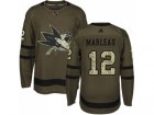 Adidas San Jose Sharks #12 Patrick Marleau Green Salute to Service Stitched NHL Jersey