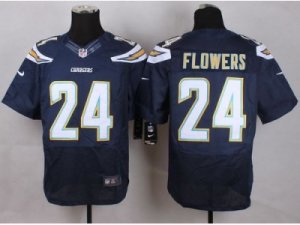 Nike San Diego Chrgers #24 Brandon Flowers Navy Blue Team Color Men Stitched Jerseys(Elite)