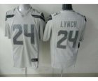 Nike seattle seahawks #24 lynch New White Platinum jerseys[game]