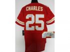 Nike jerseys kansas city chiefs #25 charles red[Elite signature]