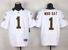 Nike New Orleans Saints #1 who dat white Jerseys(Elite)