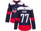 Women Adidas Washington Capitals #77 T.J. Oshie Navy Authentic 2018 Stadium Series Stitched NHL Jersey