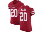 Nike San Francisco 49ers #20 Jimmie Ward Red Team Color Men Stitched NFL Vapor Untouchable Elite Jersey