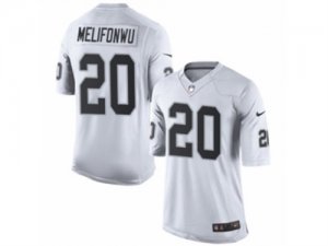 Mens Nike Oakland Raiders #20 Obi Melifonwu Limited White NFL Jersey