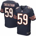 Men's Nike Chicago Bears #59 Danny Trevathan Elite Navy Blue Team Color NFL Jersey