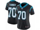 Women Nike Carolina Panthers #70 Trai Turner Vapor Untouchable Limited Black Team Color NFL Jersey