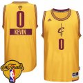 Men's Adidas Cleveland Cavaliers #0 Kevin Love Swingman Gold 2014-15 Christmas Day 2016 The Finals Patch NBA Jersey