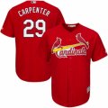 Mens Majestic St. Louis Cardinals #29 Chris Carpenter Authentic Red Alternate Cool Base MLB Jersey