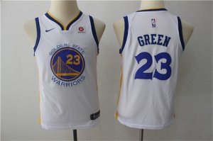 Warriors #23 Draymond Green White Youth Nike Swingman Jersey