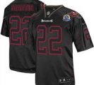 Nike Buccaneers #22 Doug Martin Lights Out Black With Hall of Fame 50th Patch NFL Elite Jersey
