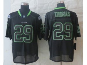 Nike Seattle Seahawks #29 Thomas Black Jerseys(Lights Out Elite)