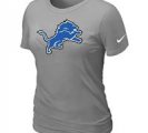 Women Detroit Lions L.GreyT-Shirts