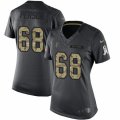 Women's Nike Atlanta Falcons #68 Mike Person Limited Black 2016 Salute to Service NFL Jersey