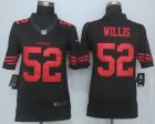 Nike San Francisco 49ers #52 Willis Black Jerseys(Limited)