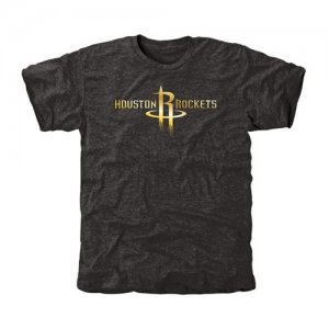Houston Rockets Gold Collection Tri-Blend T-Shirt Black