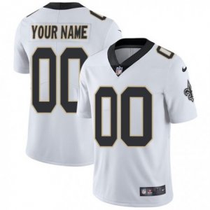 Mens Nike New Orleans Saints Customized White Vapor Untouchable Limited Player NFL Jersey
