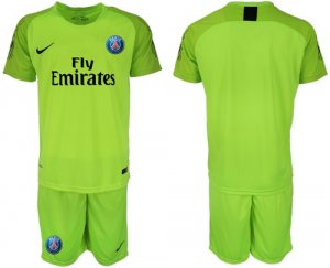 2018-19 Pari Saint-Germain Home Fluorescent Green Goalkeeper Soccer Jersey