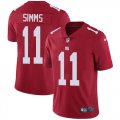 Nike Giants #11 Phil Simms Red Vapor Untouchable Limited Jersey