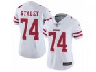 Women Nike San Francisco 49ers #74 Joe Staley Vapor Untouchable Limited White NFL Jersey
