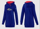 Women Baltimore Ravens Logo Pullover Hoodie-075